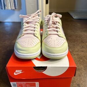 Nike Dunk Pink and Green Sneakers